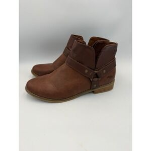 Rocket Dog Mila Ankle Boots Buckle Strap Comfort Casual US 8.5‎